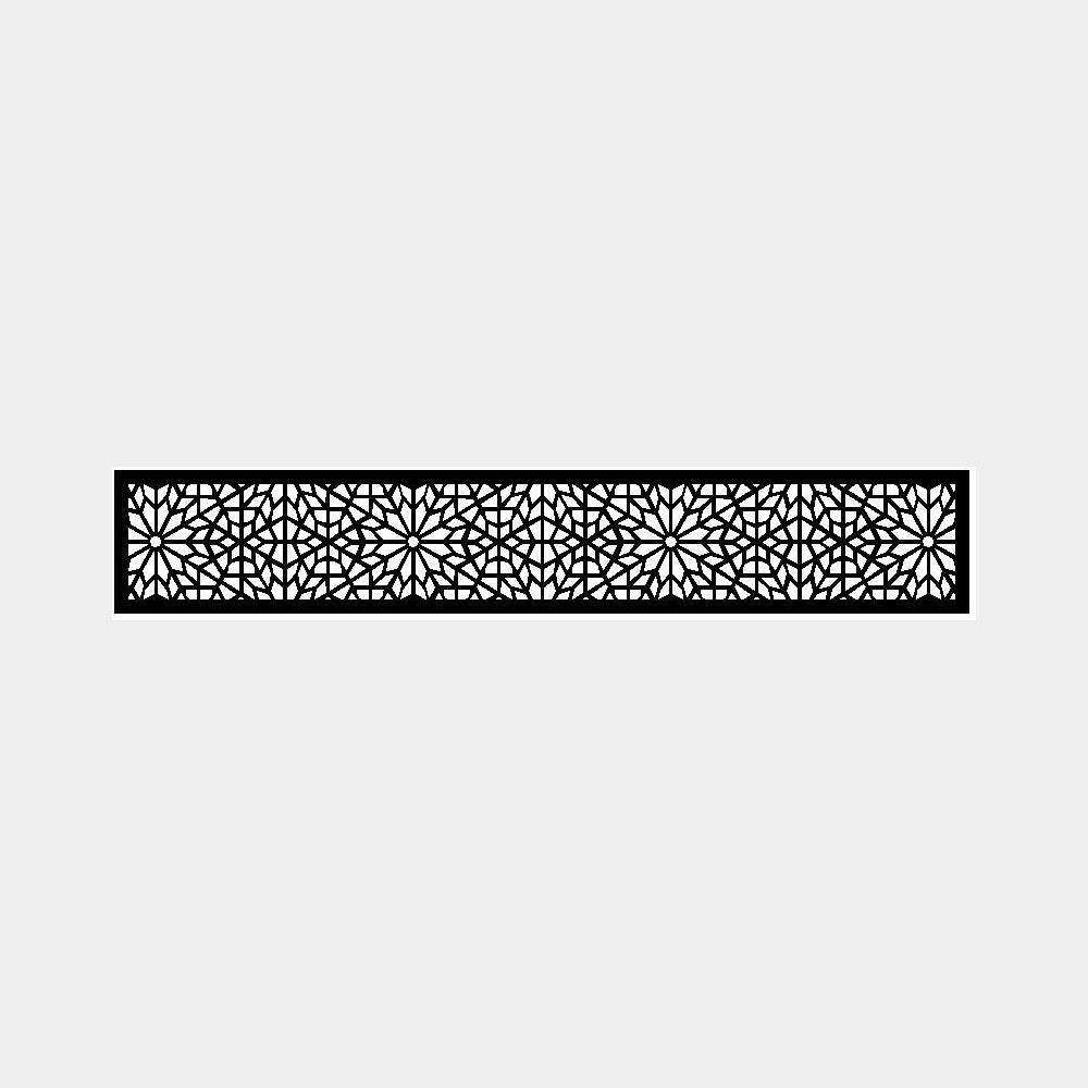1.8m Fencing Wall Lattice Screen in Black - 300mm (W) Morocco