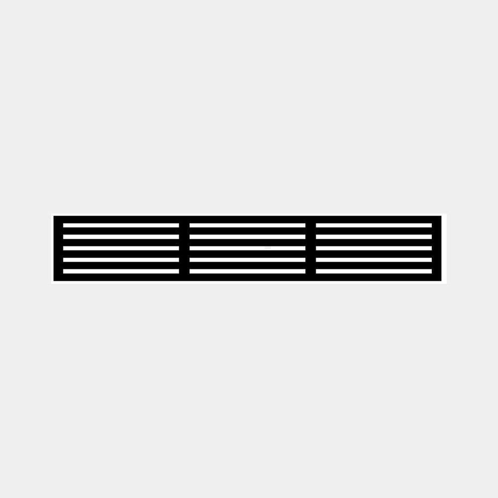 1.8m Fencing Wall Lattice Screen in Black - 300mm (W) Slat