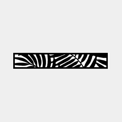 1.8m Fencing Top Screen in Black - 300mm (W) Leafy