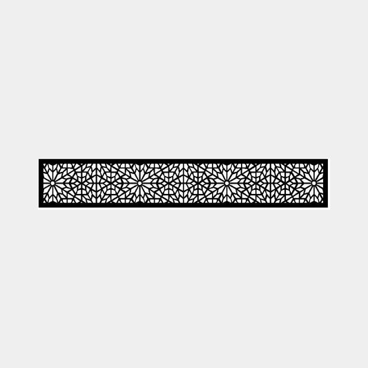 1.8m Fencing Wall Lattice Screen in Black - 300mm (W) Morocco