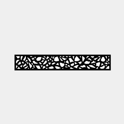 1.8m Fencing Top Screen in Black - 300mm (W) Pebble