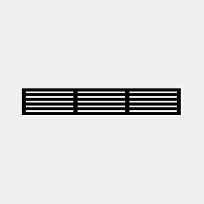 1.8m Fencing Top Screen in Black - 300mm (W) Slat