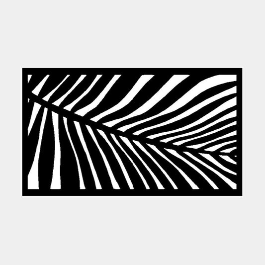 1.2m Fencing Wall Lattice Screen in Black - 600mm (W) Palm