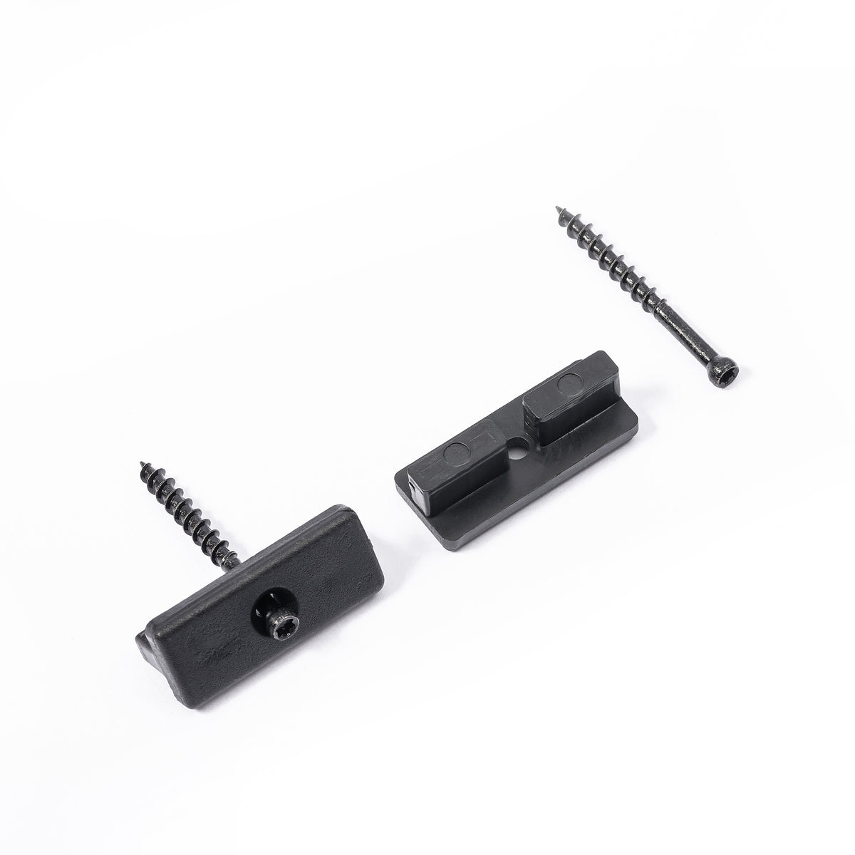 EasyComposite™ Composite Decking Clips 100 Pcs 6mm Hidden Fasteners Plastic Fixings, Fastener Board Clip with Stainless Screws…