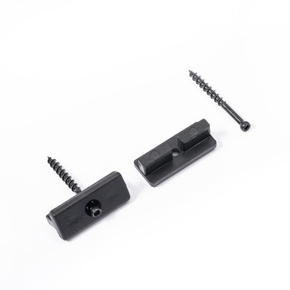 EasyComposite™ Composite Decking Clips 100 Pcs 6mm Hidden Fasteners Plastic Fixings, Fastener Board Clip with Stainless Screws…