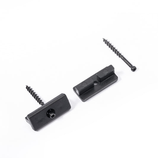 EasyComposite™ Composite Decking Clips 100 Pcs 6mm Hidden Fasteners Plastic Fixings, Fastener Board Clip with Stainless Screws…
