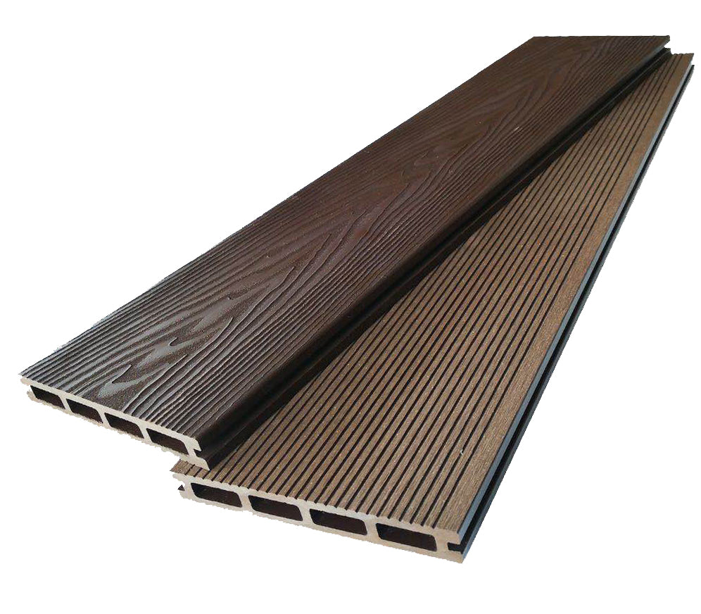 Composite Decking Boards - 3.6m - Dark Brown - Classic Collection