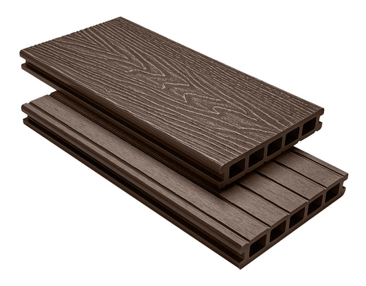 Composite Decking Boards - 3.6m - Brown - Designer Collection