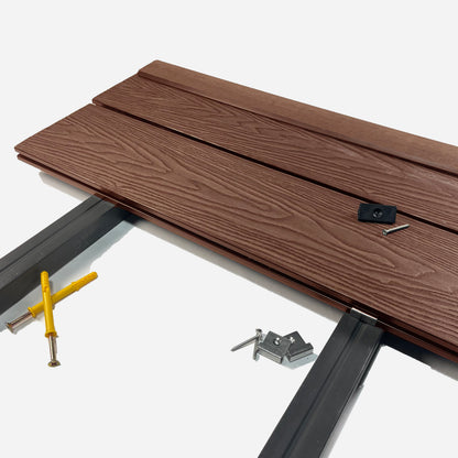 Composite Decking Kit with Light Weight Joist — Complete Durable Outdoor Decking System