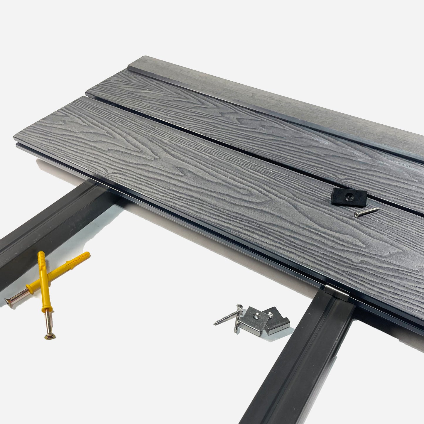 Composite Decking Kit with Light Weight Joist — Complete Durable Outdoor Decking System