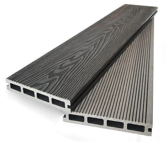 Composite Decking Boards - 3.6m - Light Grey - Classic Collection