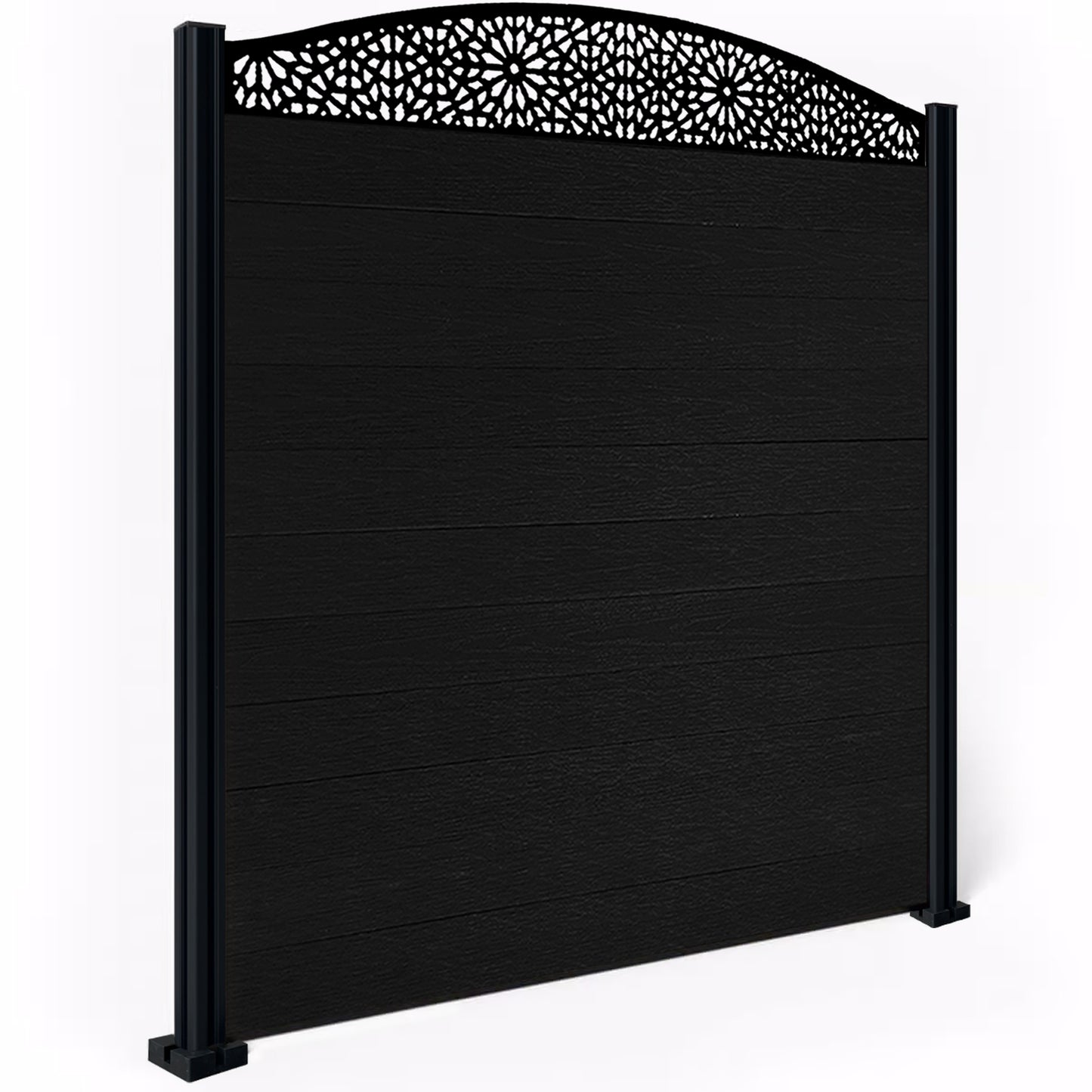 Composite Fence Kit - with Curved Morocco Trellis