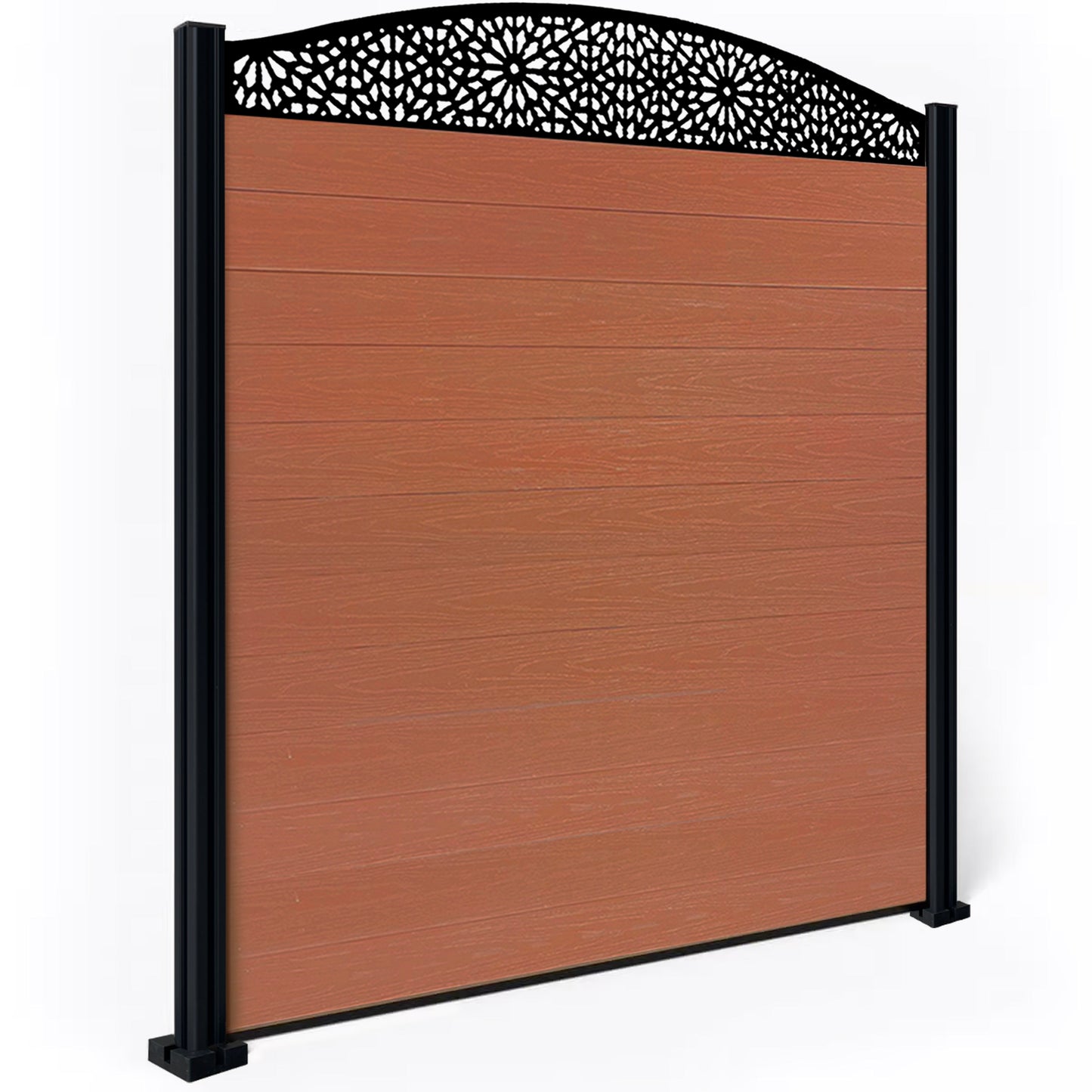 Composite Fence Kit - with Curved Morocco Trellis