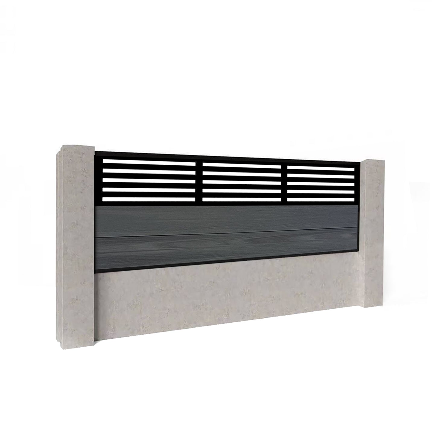 Composite Fence Kit - with Slat Trellis