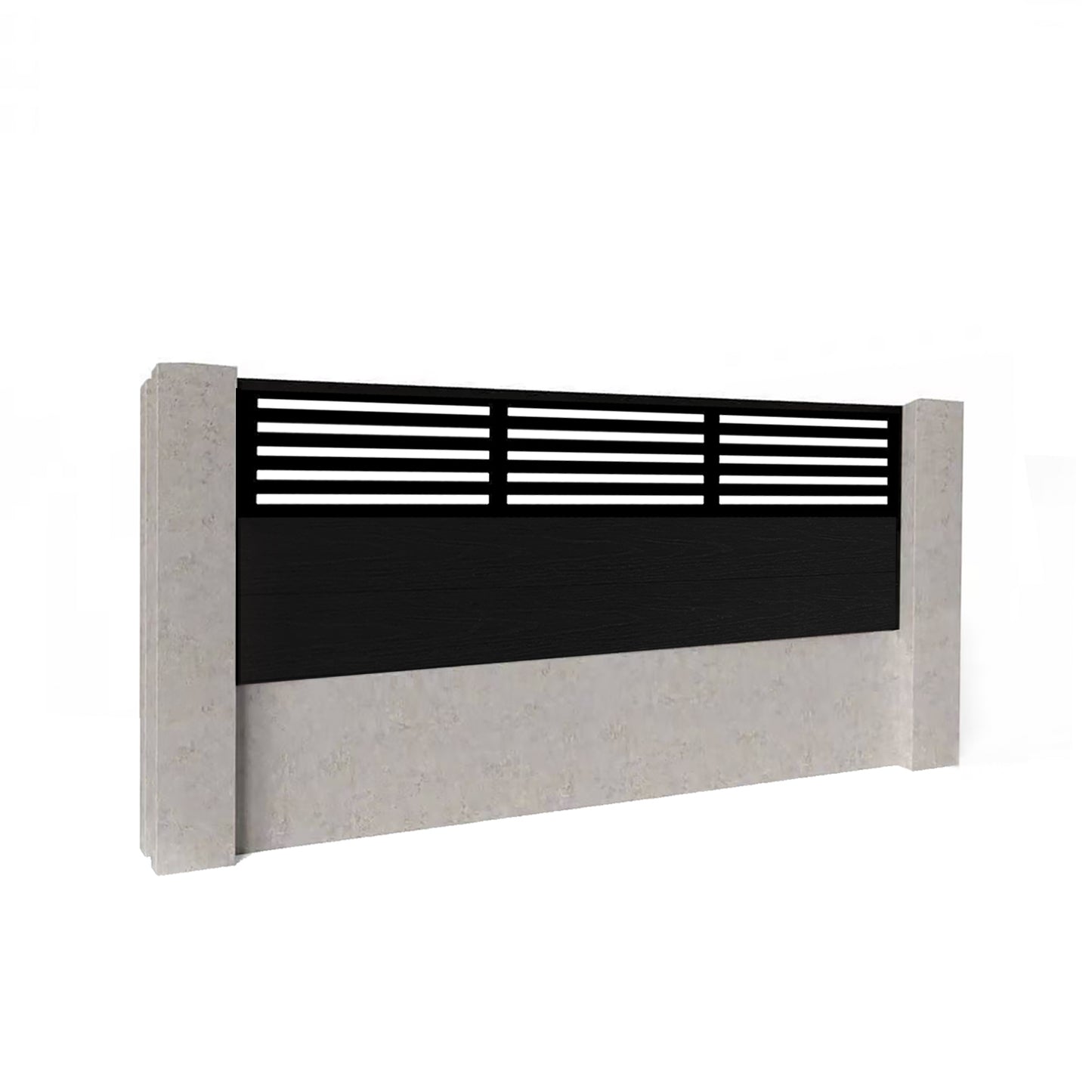 Composite Fence Kit - with Slat Trellis