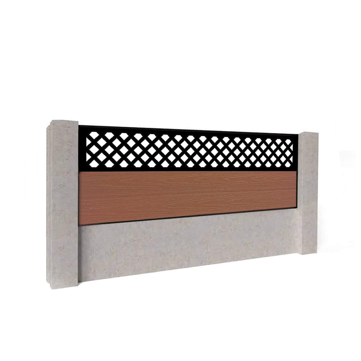 Composite Fence Kit - with Wave Trellis