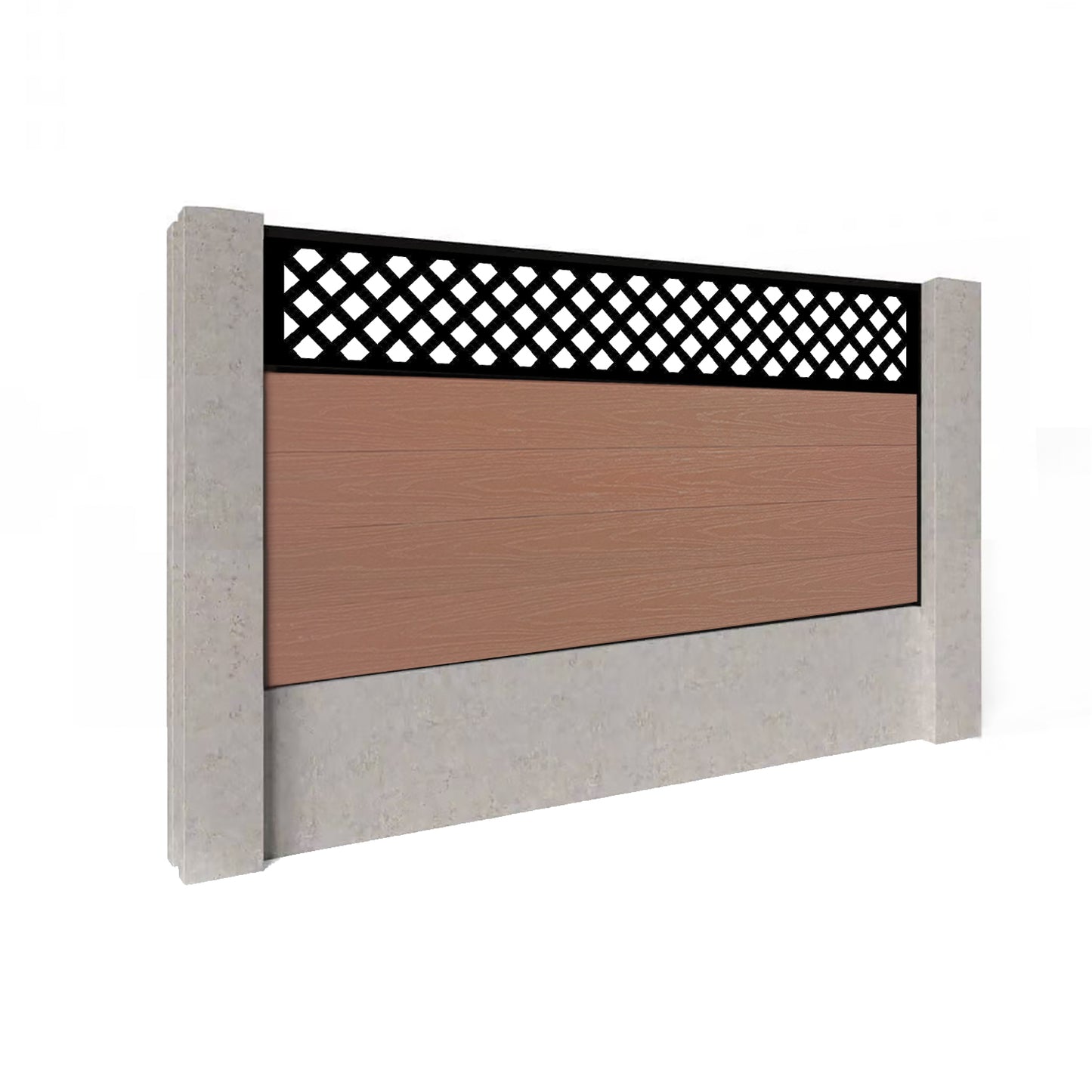 Composite Fence Kit - with Wave Trellis