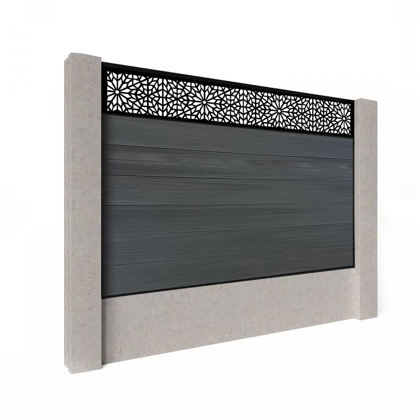 Composite Fence Kit - with Morocco Trellis