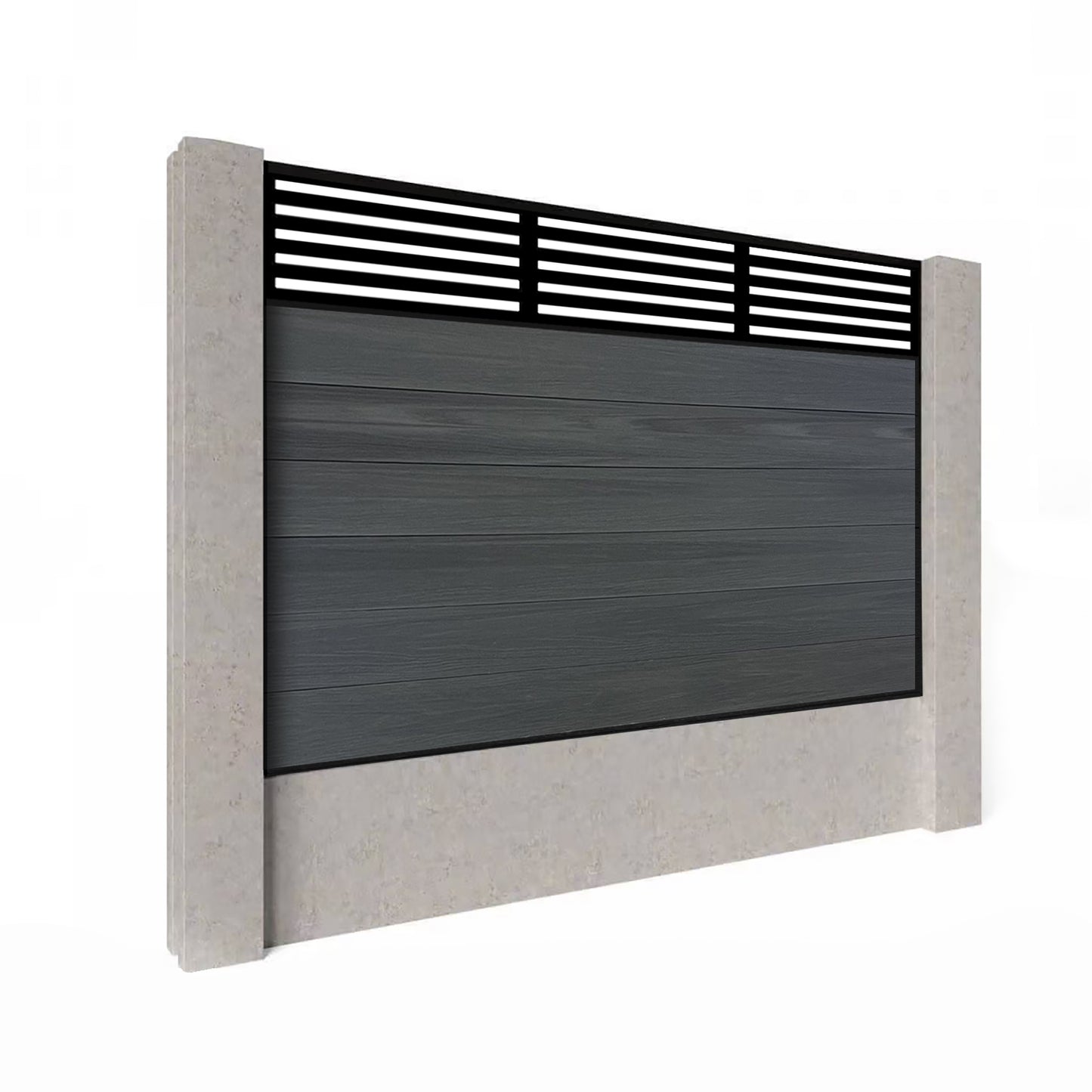Composite Fence Kit - with Slat Trellis