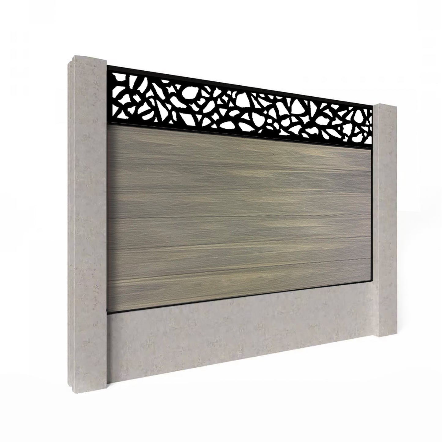 Composite Fence Kit - with Pebble Trellis