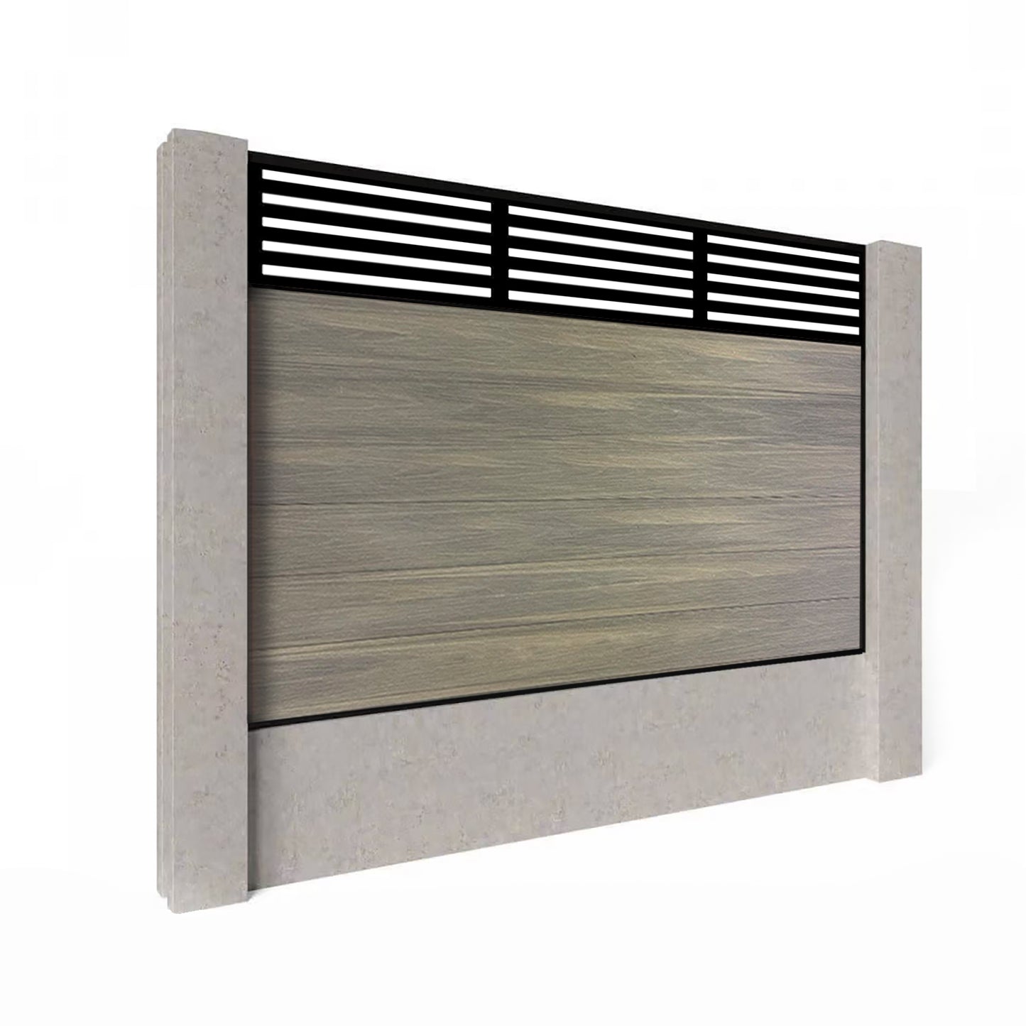 Composite Fence Kit - with Slat Trellis