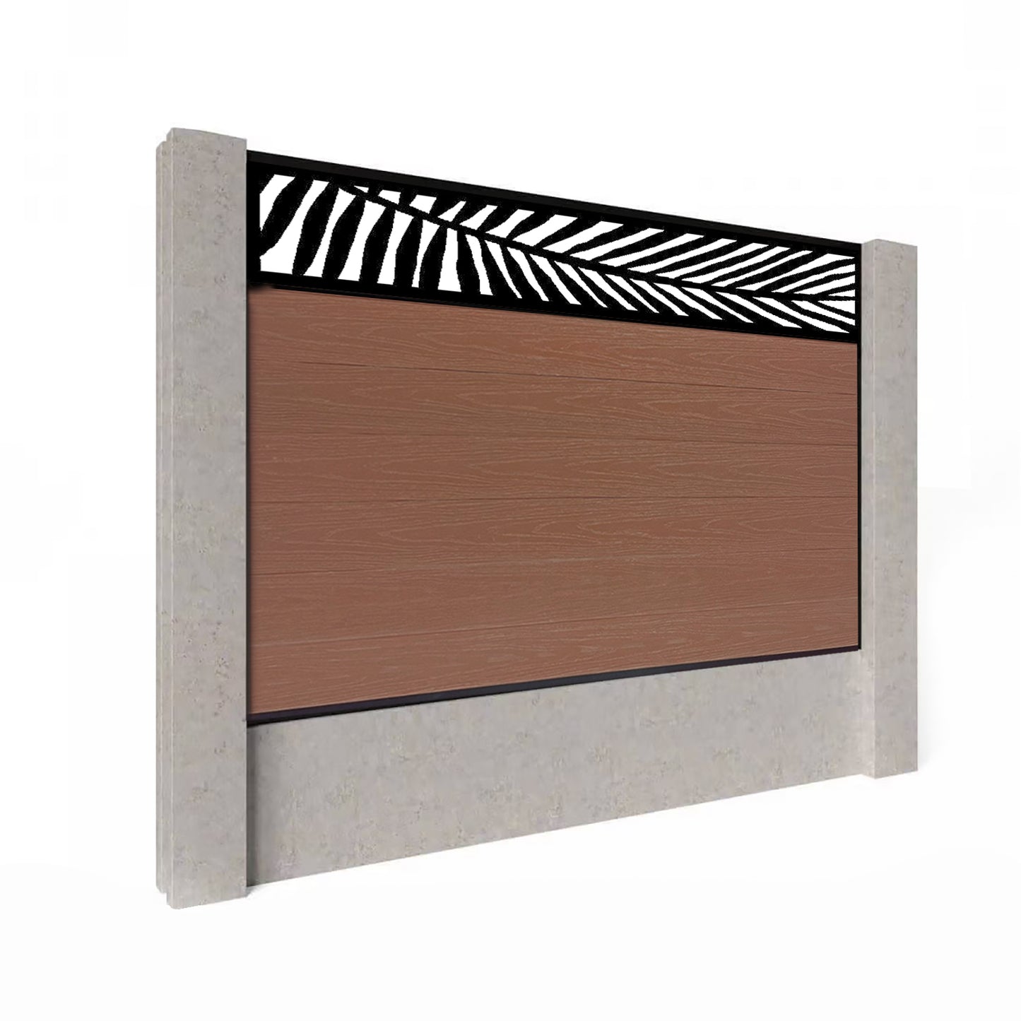 Composite Fence Kit - with Palm Trellis