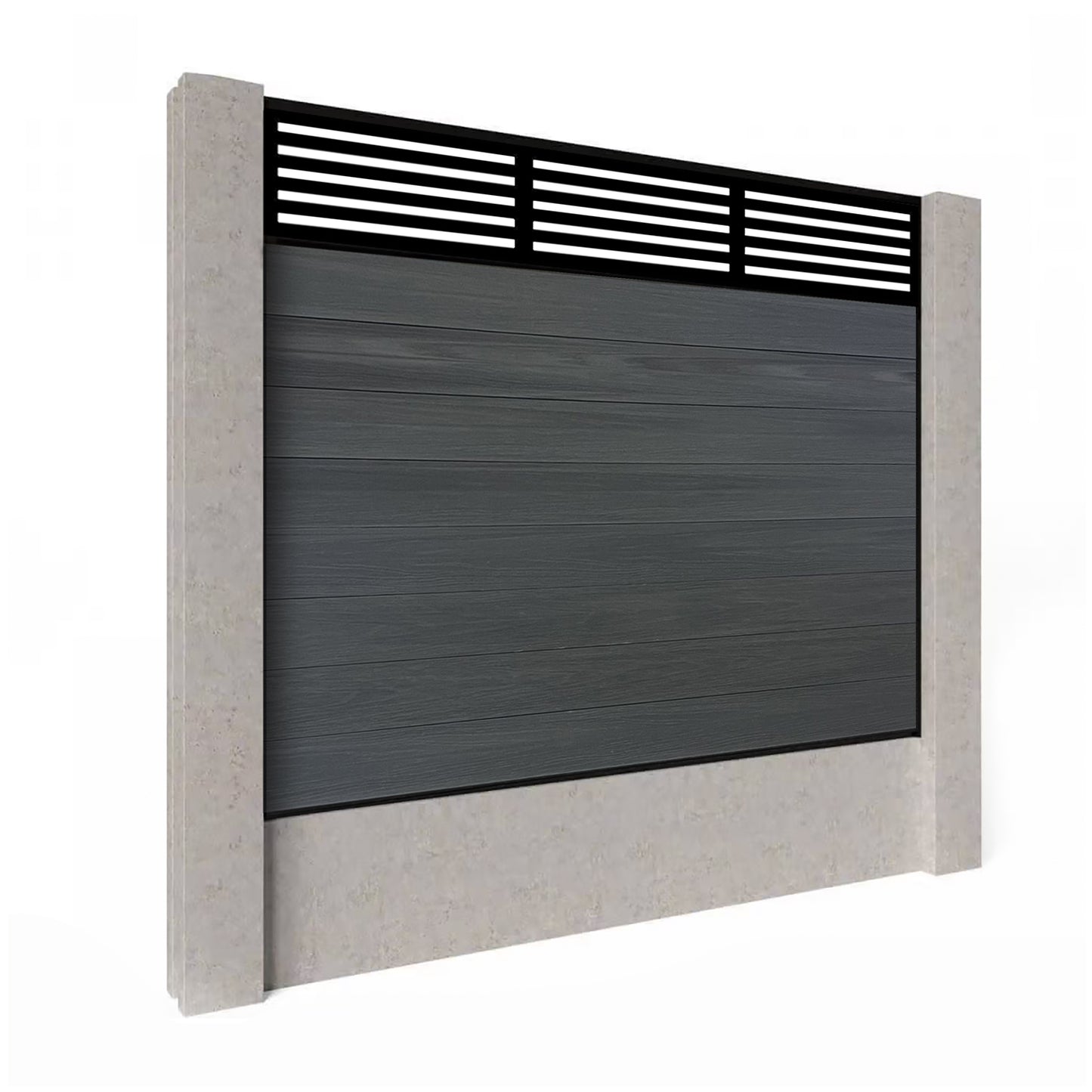 Composite Fence Kit - with Slat Trellis