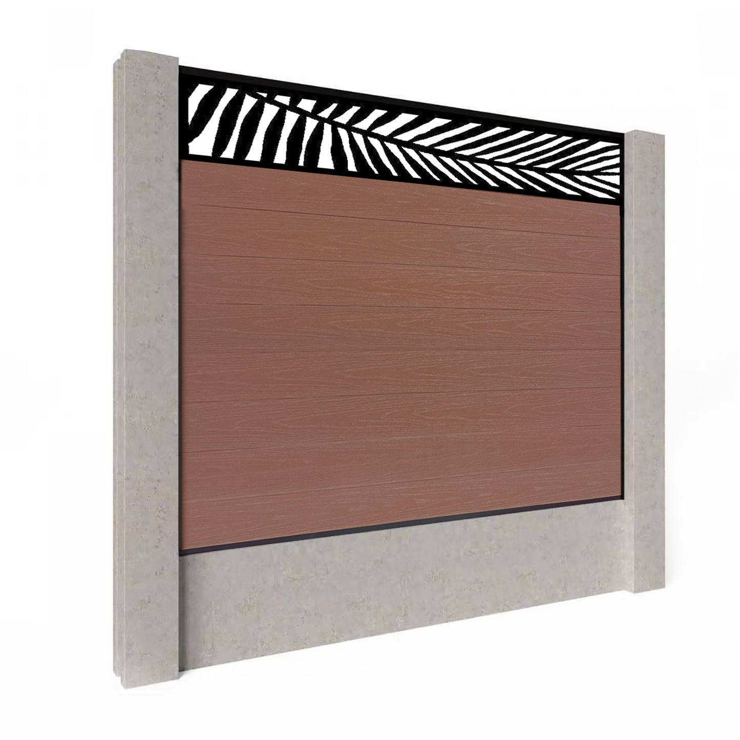 Composite Fence Kit - with Palm Trellis