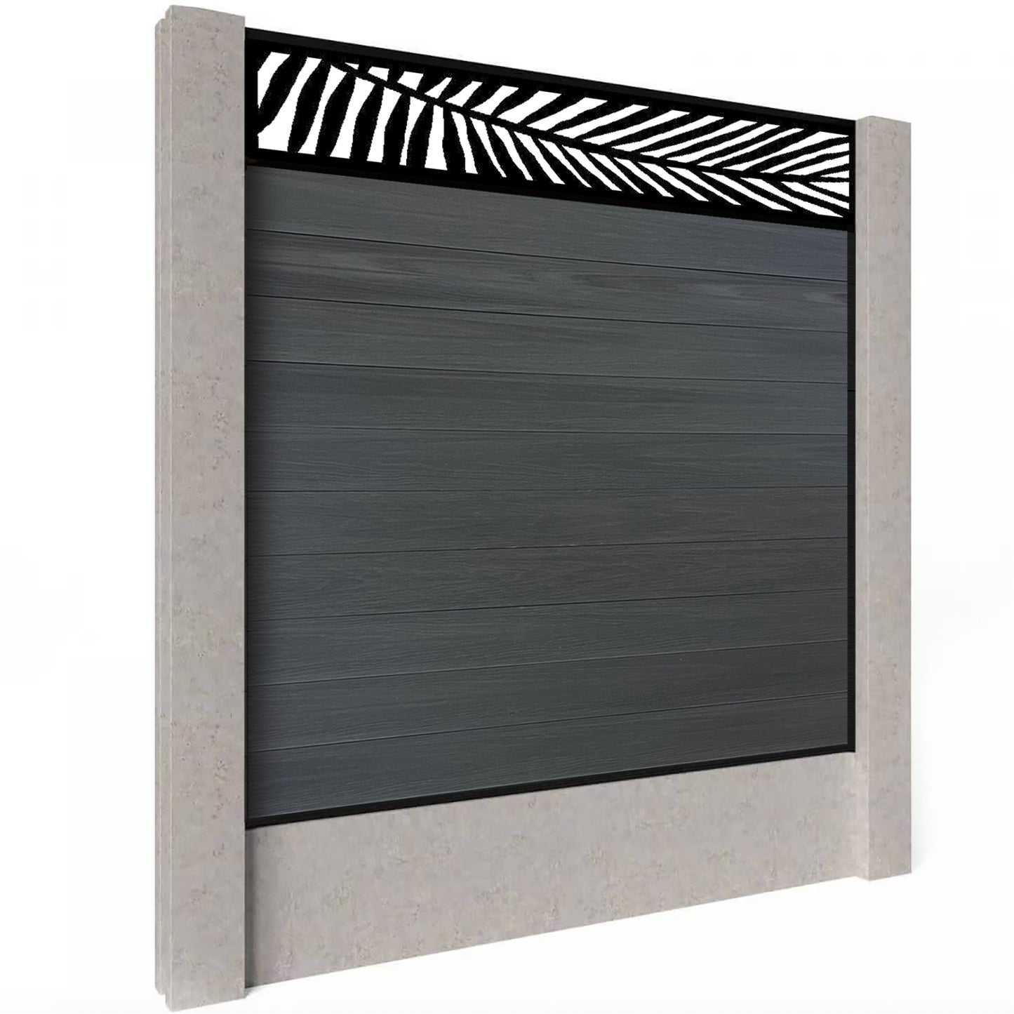 Composite Fence Kit - with Palm Trellis