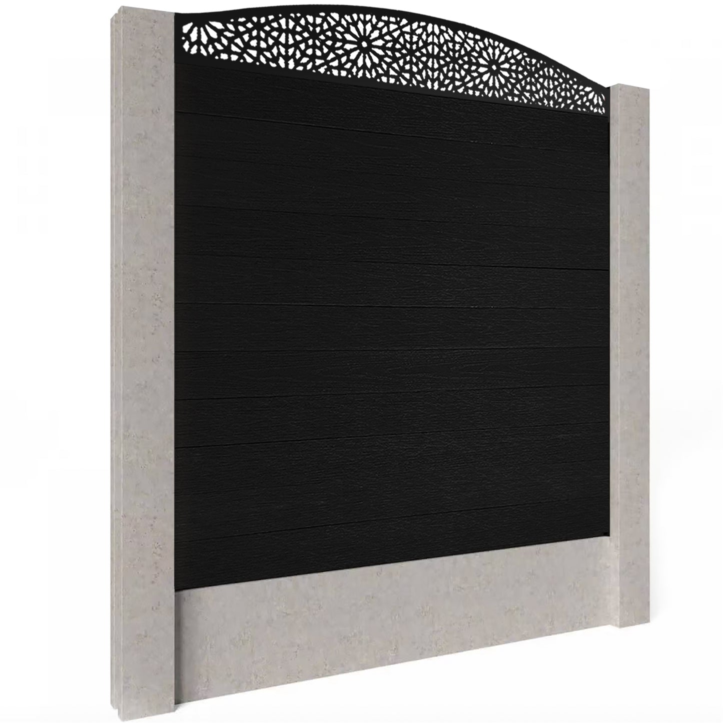 Composite Fence Kit - with Curved Morocco Trellis