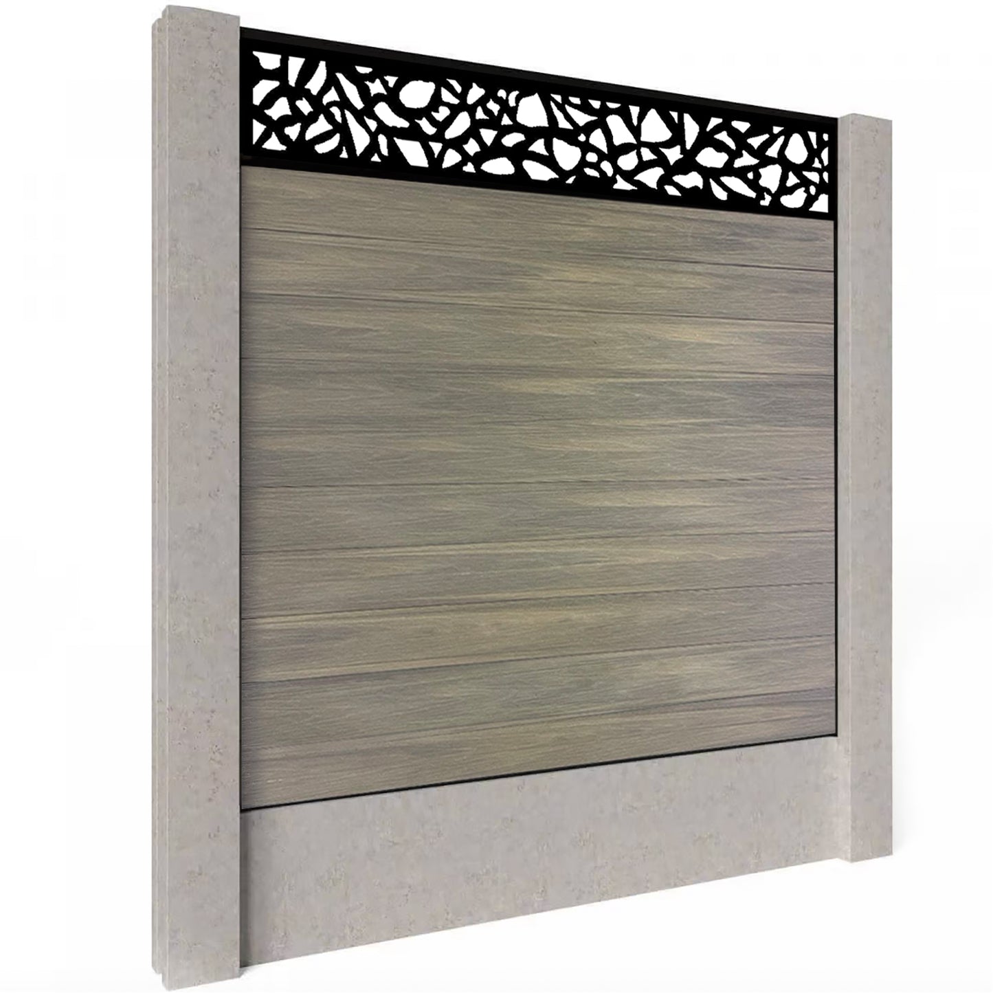 Composite Fence Kit - with Pebble Trellis
