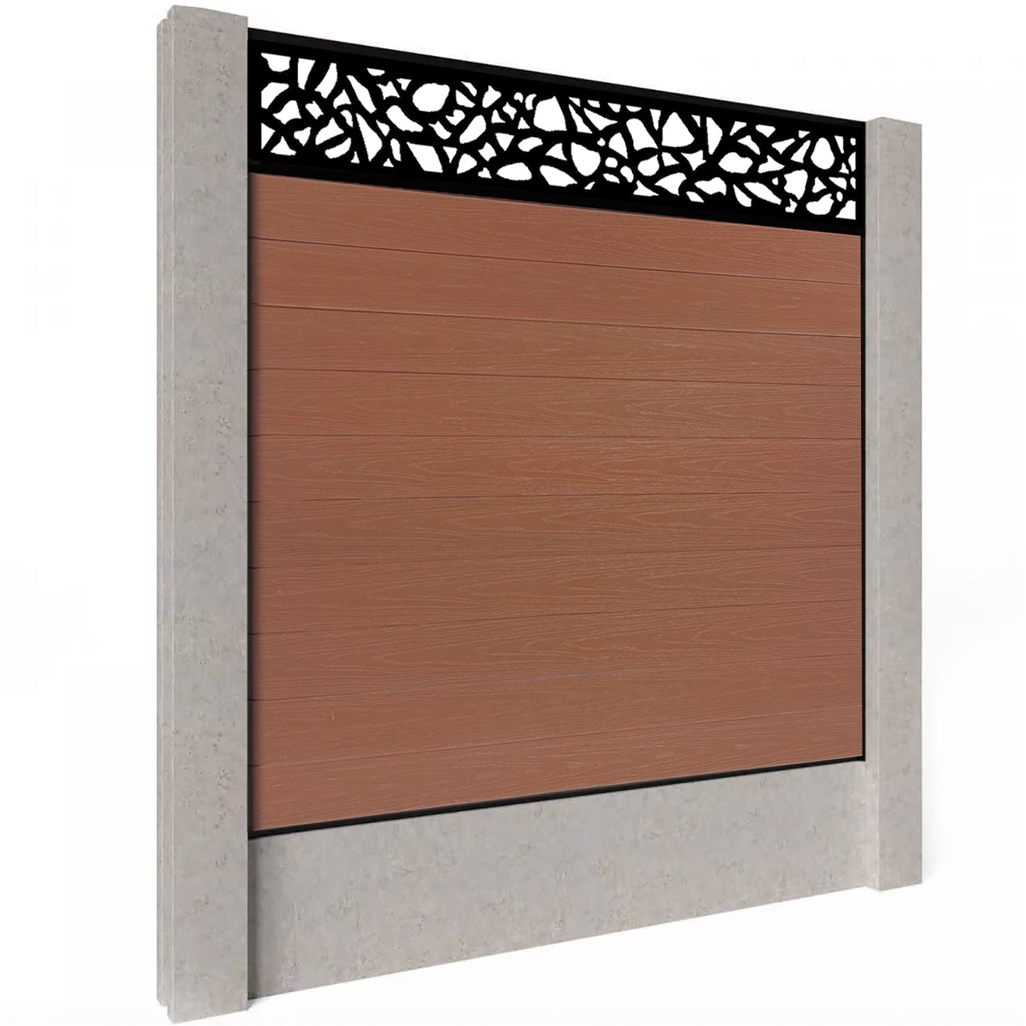Composite Fence Kit - with Pebble Trellis