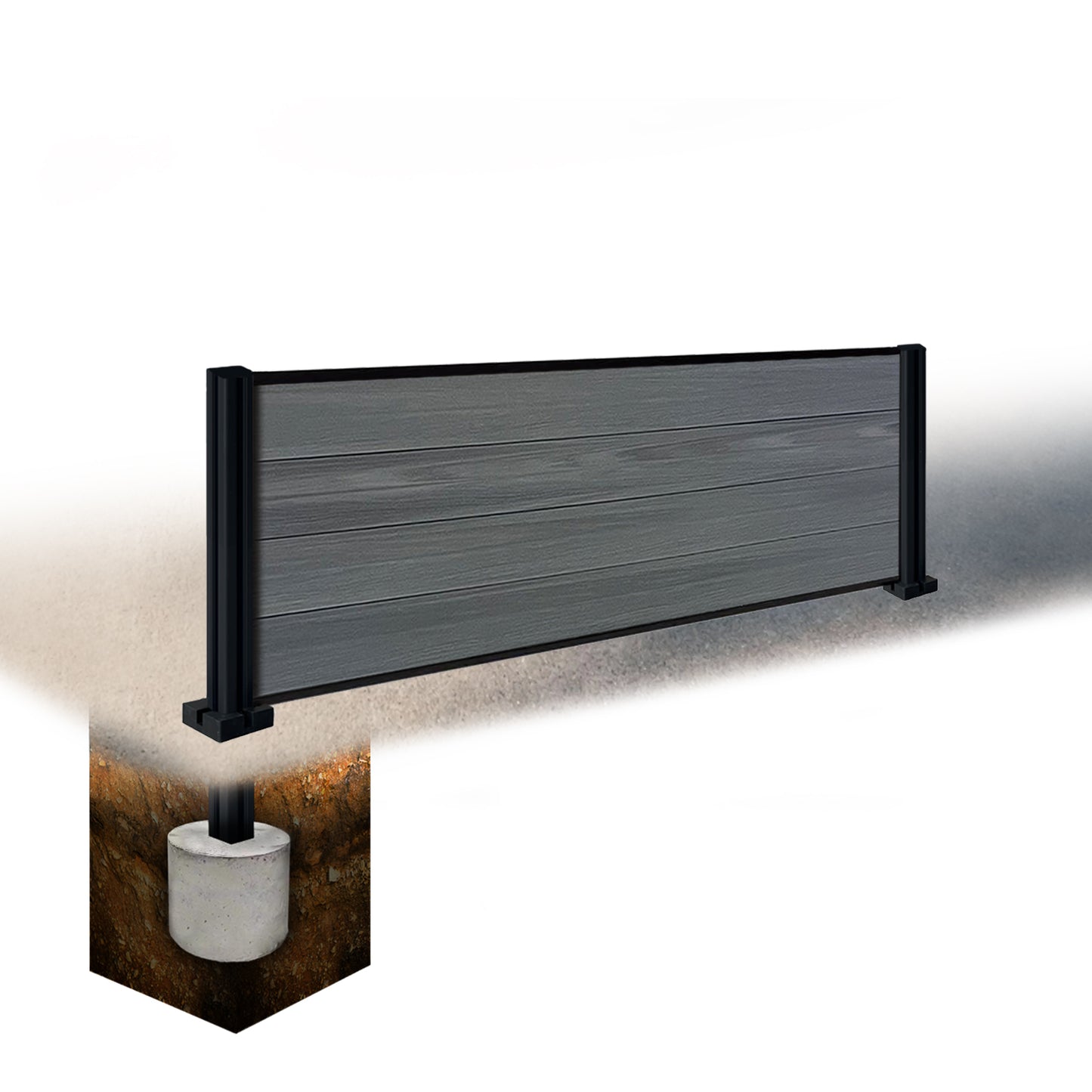 Composite Fence Kit - with all boards