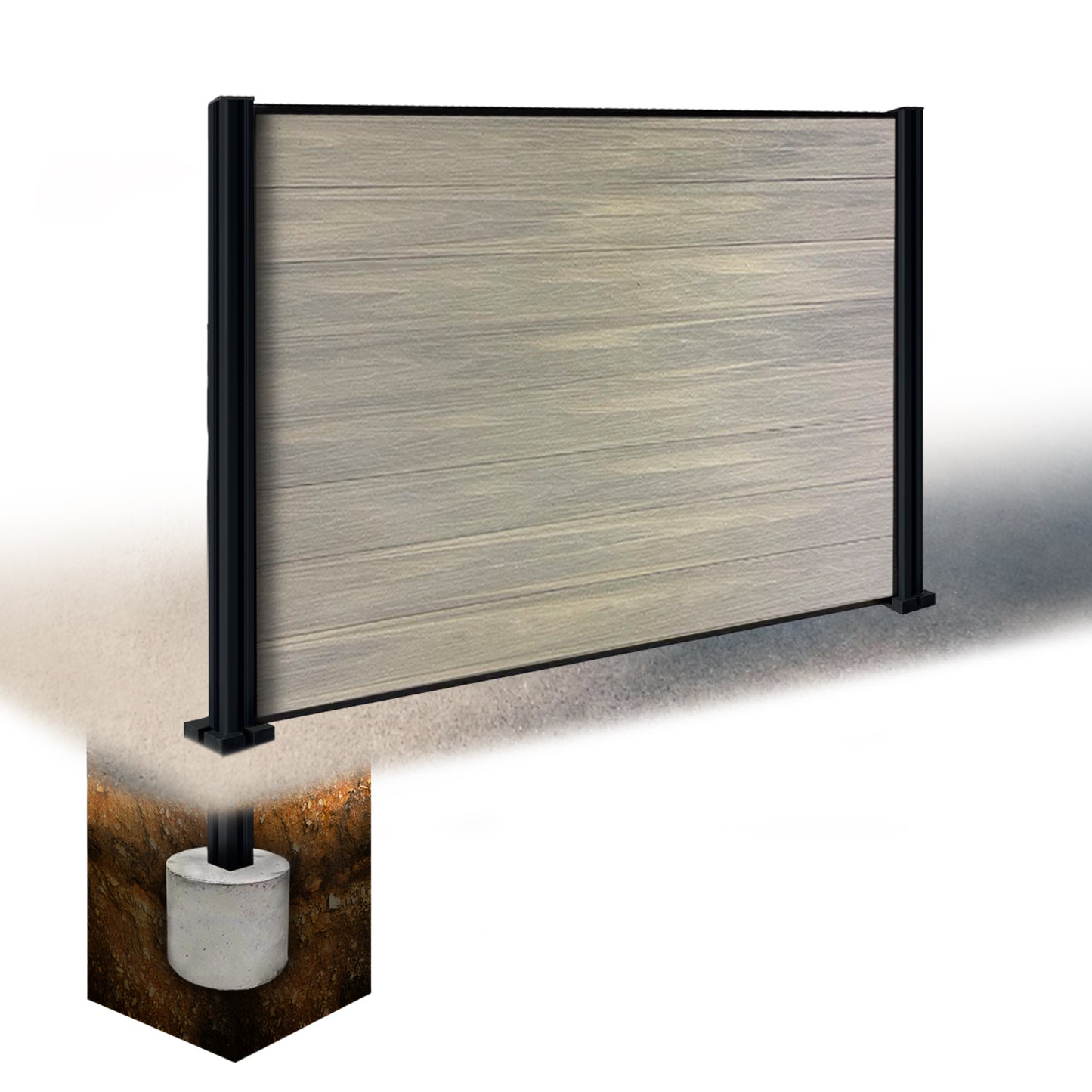 Composite Fence Kit - with all boards