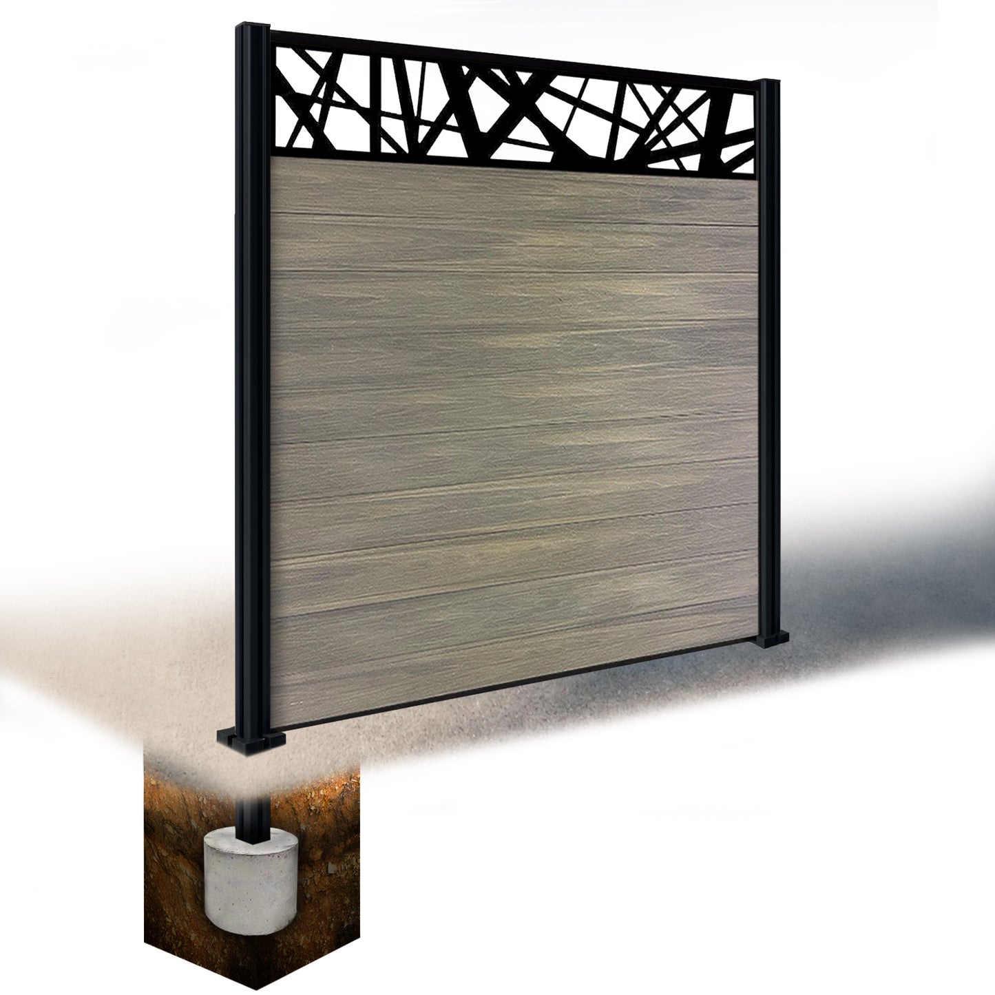 Composite Fence Kit - with Laser Trellis