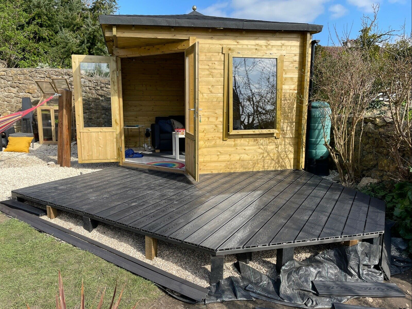 Composite Decking Kit with Light Weight Joist — Complete Durable Outdoor Decking System